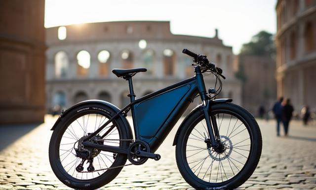 Promo bicicletta elettrica in città